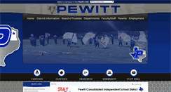 Desktop Screenshot of pewittcisd.net