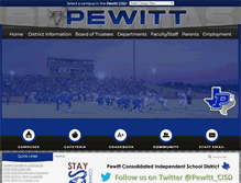 Tablet Screenshot of pewittcisd.net